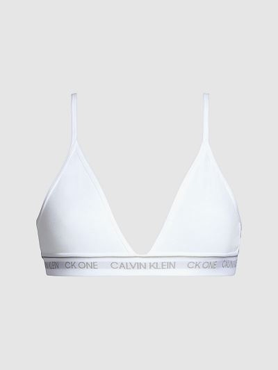 Calvin Klein Underwear HU097239 | Calvin Klein CK One Női Triangle Melltartó Fehér